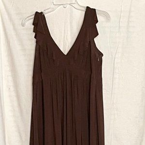 🎉🎉Last Chance🎉🎉Evan Picone Sleeveless Saddle Brown Petite Dress Size 14P